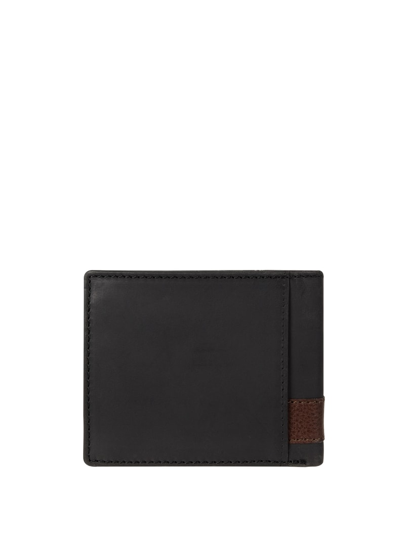 Portmonee aus Leder - RFID Safe in schwarz