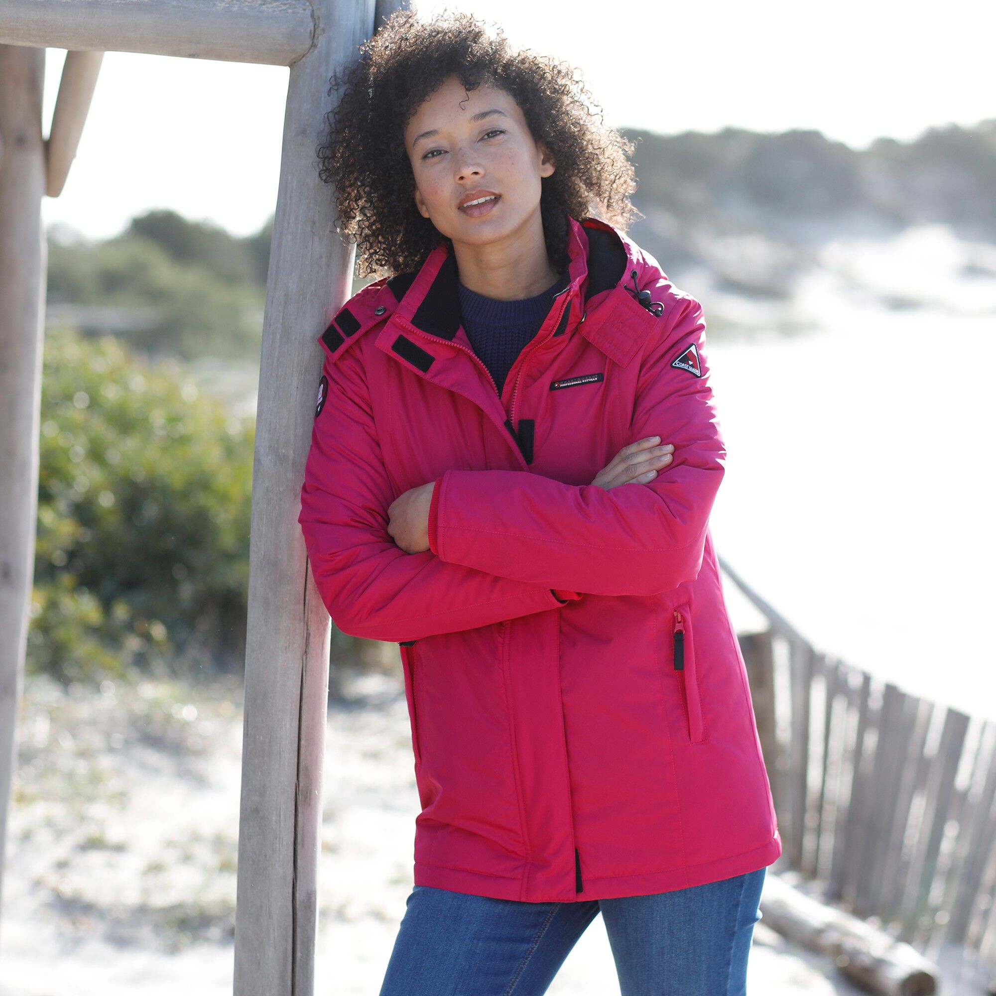 Parka imperméable doublée polaire unie