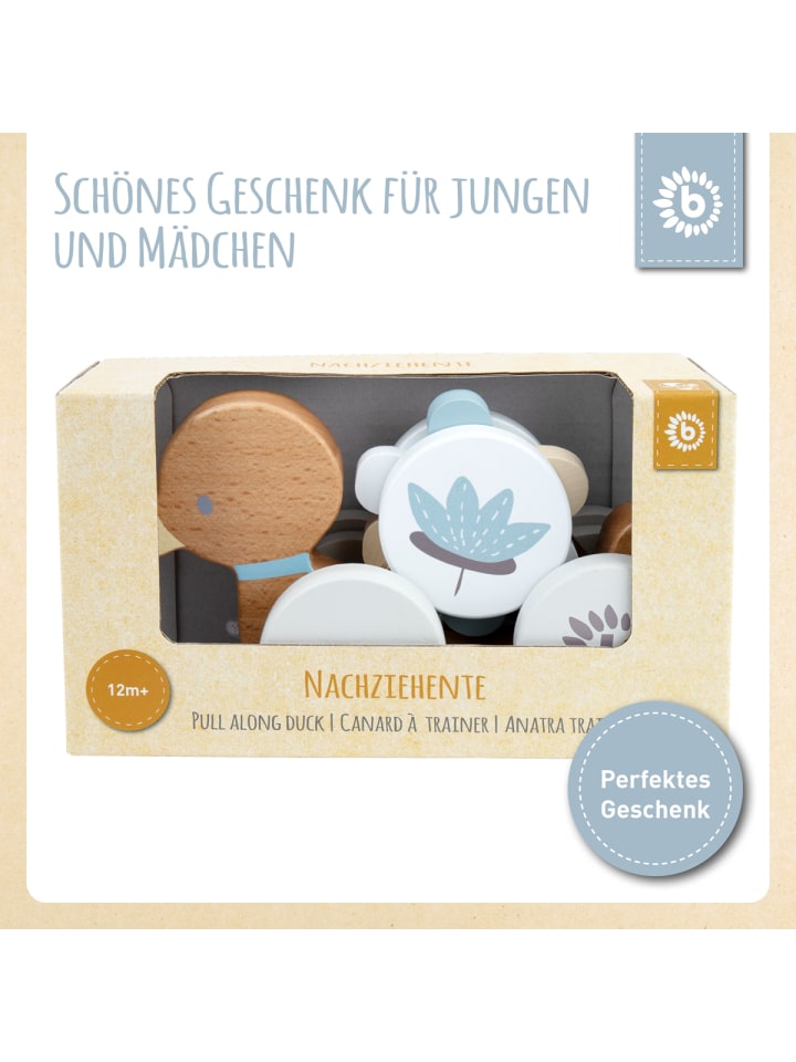 Bieco Spielwaren Nachziehente Holz - ab Geburt in Weiß günstig kaufen onesize