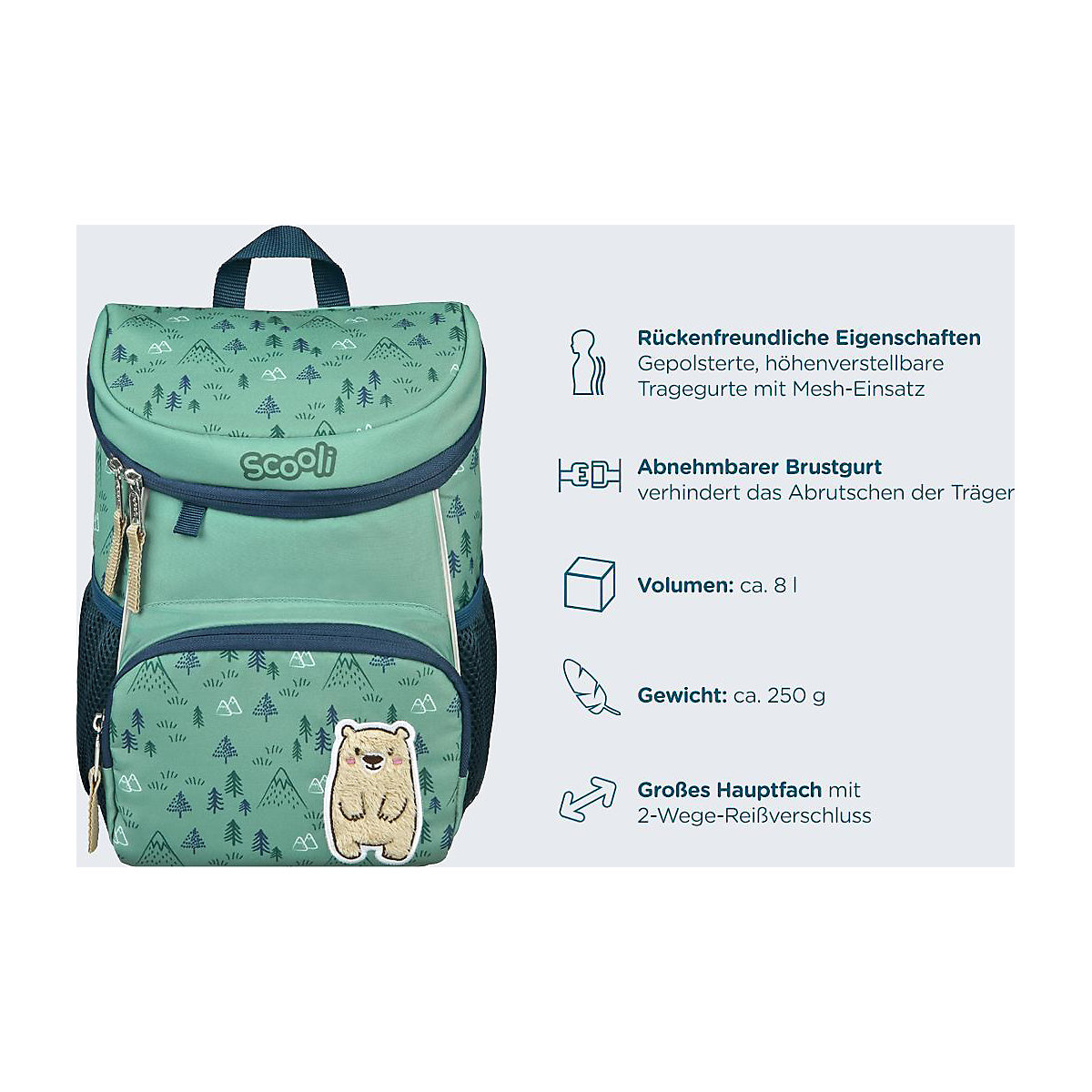 Kinderrucksack Mini-Me Bobby Bär