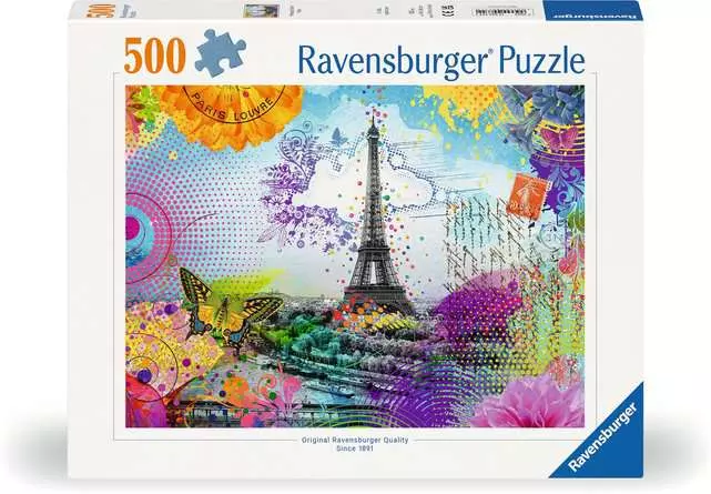 Puzzle 500 Teile - Postkarte aus Paris