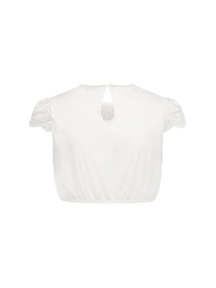 Nübler Dirndlbluse Kurzarm Emanuelle in Creme günstig kaufen 38