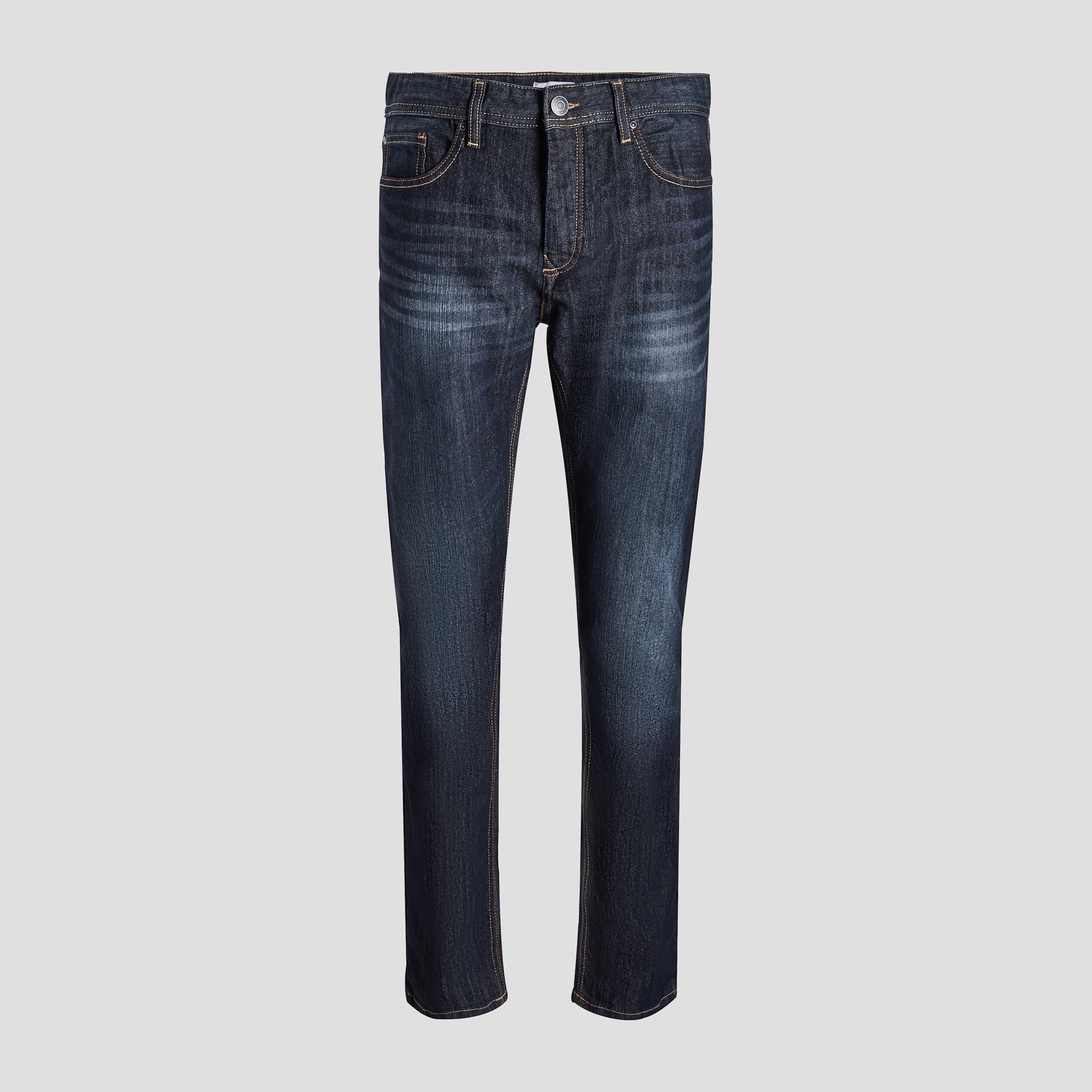 Jeans straight effet délavé denim stone homme | La Halle