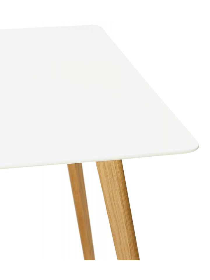 KADIMA DESIGN Esstisch Skandinavisch Weiß MDF Holz | Skandinavischer Stil in Weiß günstig kaufen 160 x 90 x 75 cm