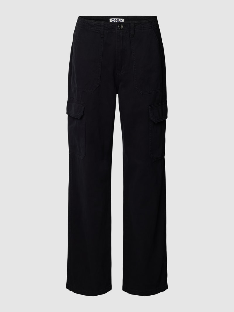 Cargohose mit Gesäßtaschen Modell 'MALFY' in schwarz