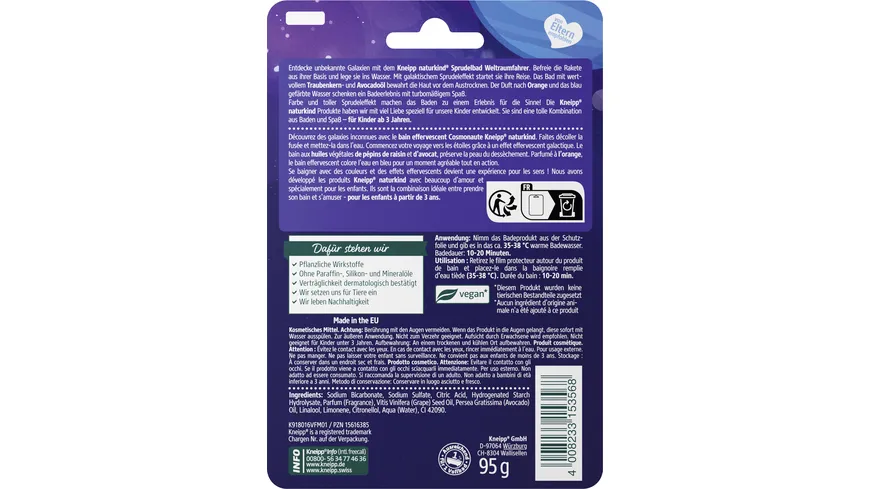 Kneipp naturkind Weltraumfahrer Sprudelbad 95 g