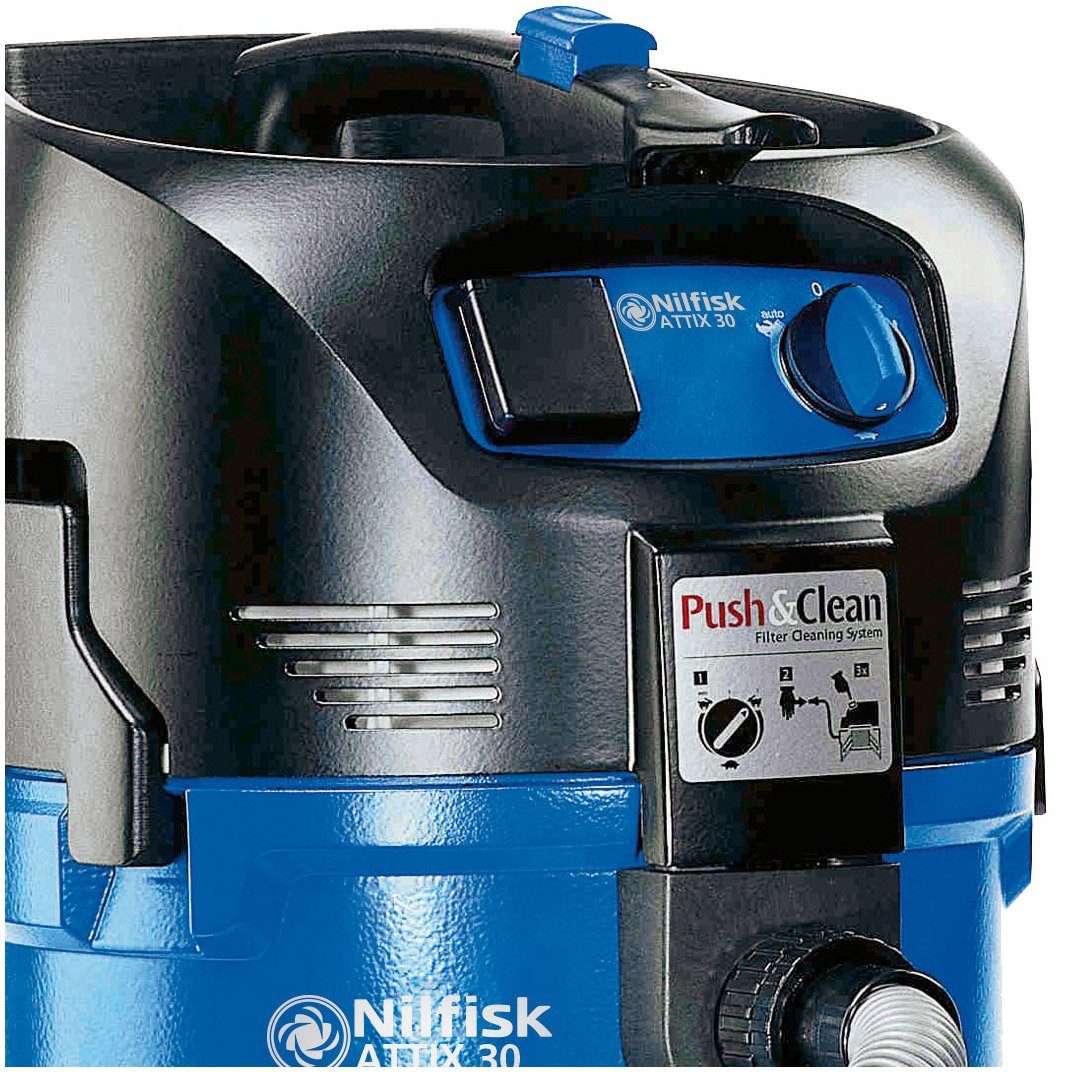Nilfisk Nass-Trocken-Sauger ATTIX 30-21, 1500 W, Einschaltautomatik, Push&Clean