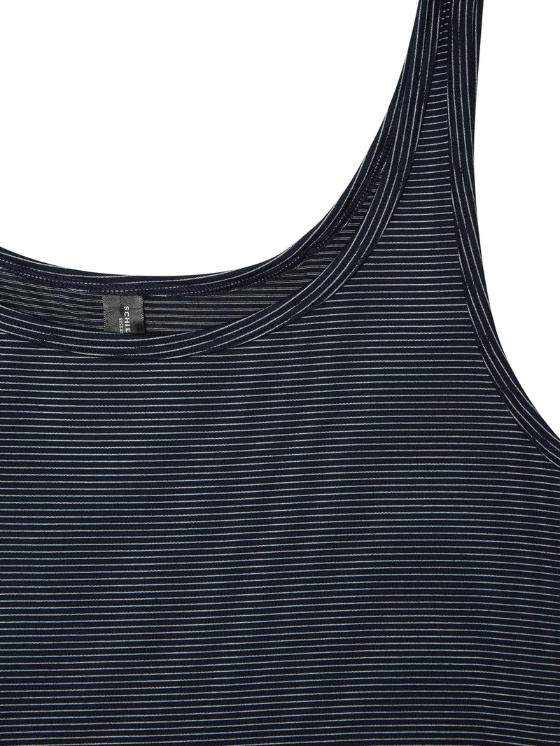 Tanktop mit Strukturmuster im 2er-Pack in dunkelblau