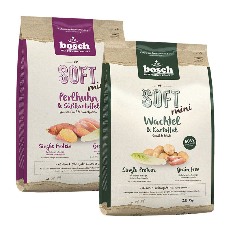 bosch Hundetrockenfutter bosch Soft Mini Mixpaket Geflügel 2 x 2,5kg