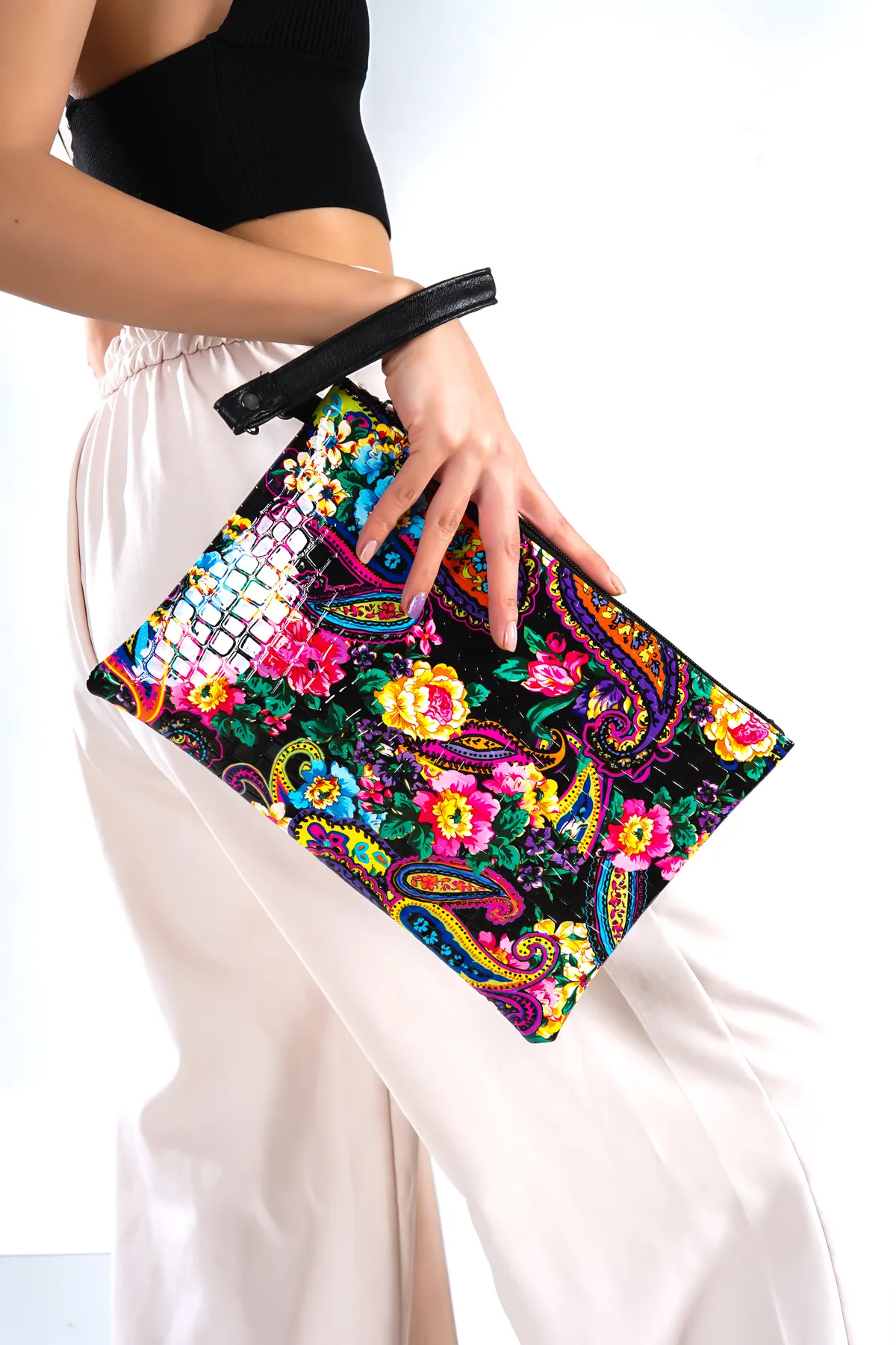 Capone Outfitters  Capone Paris Schwarze Damen-Clutch