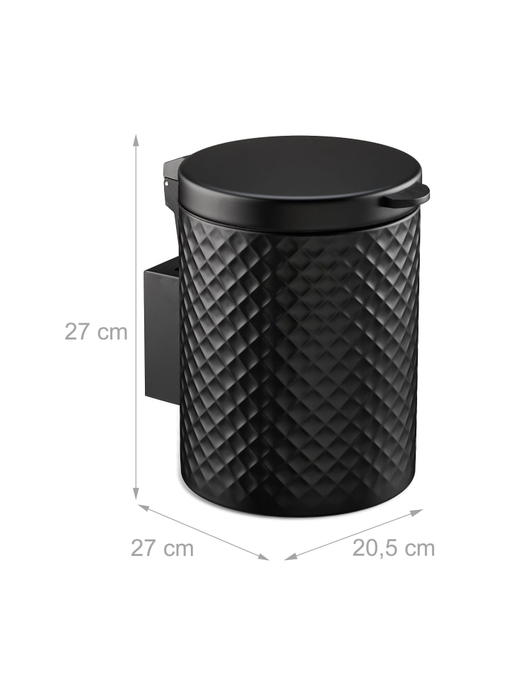 relaxdays Kosmetikeimer in Schwarz - 5 Liter günstig kaufen onesize