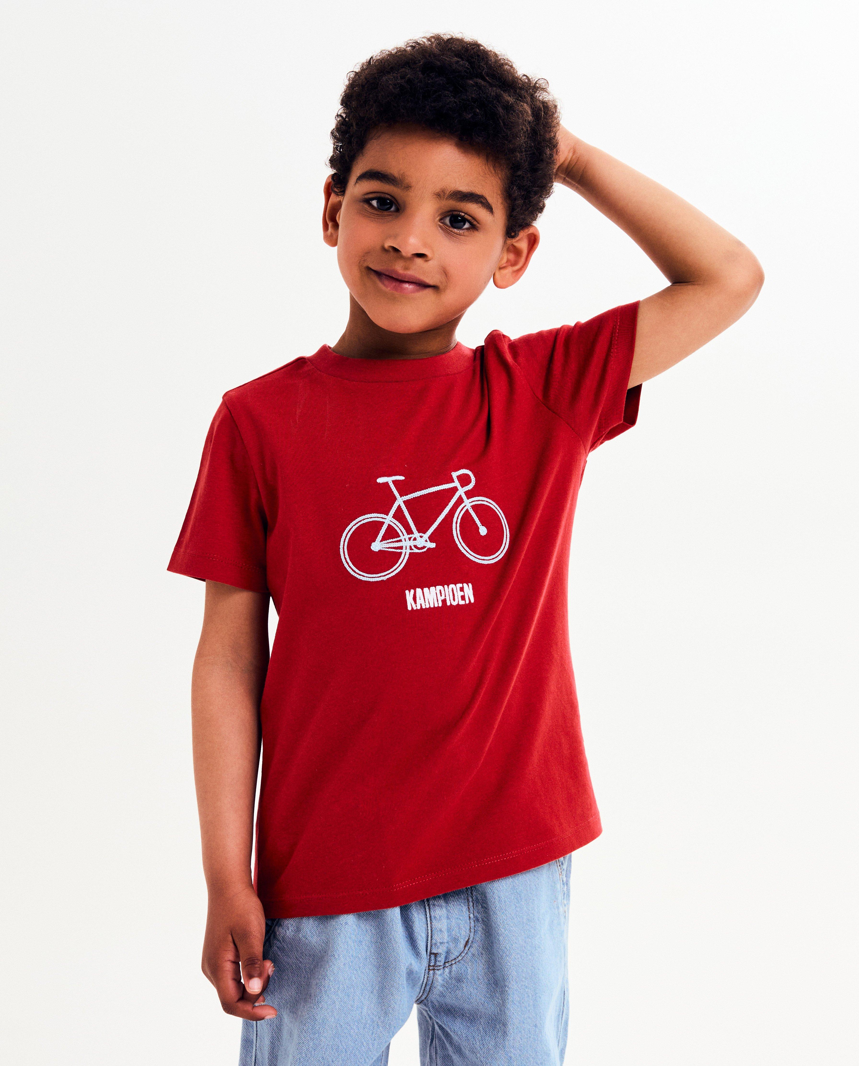 Baptiste biopamut póló, unisex, 98-128 piros