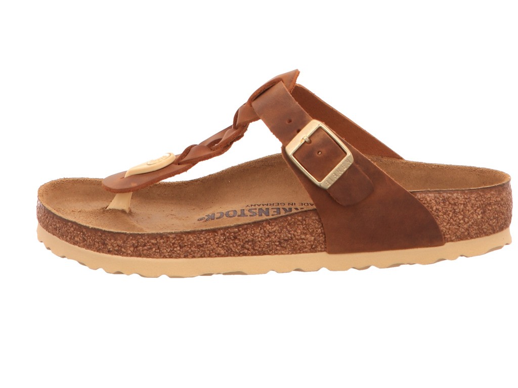 BIRKENSTOCK Klassische Sandalen braun Gizeh Braided