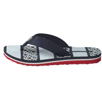 Tommy Hilfiger TH Monogram Essential Sandal in blau