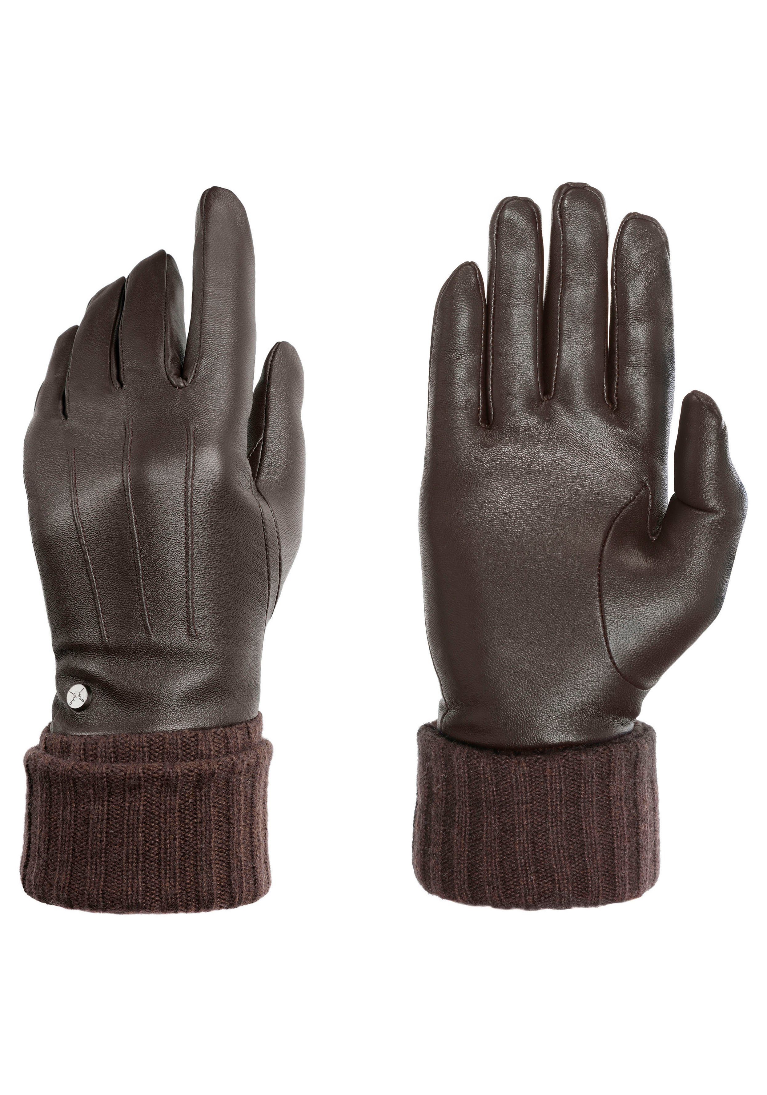 PEARLWOOD Lederhandschuhe Lipa Touchscreen proofed - mit 10 Fingern bedienbar