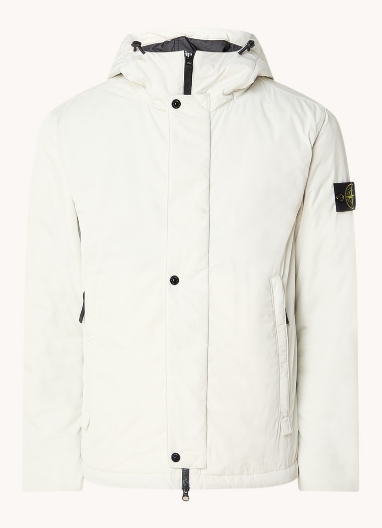 Stone Island 43426 μονωμένο μπουφάν με κουκούλα και πλαϊνές τσέπες