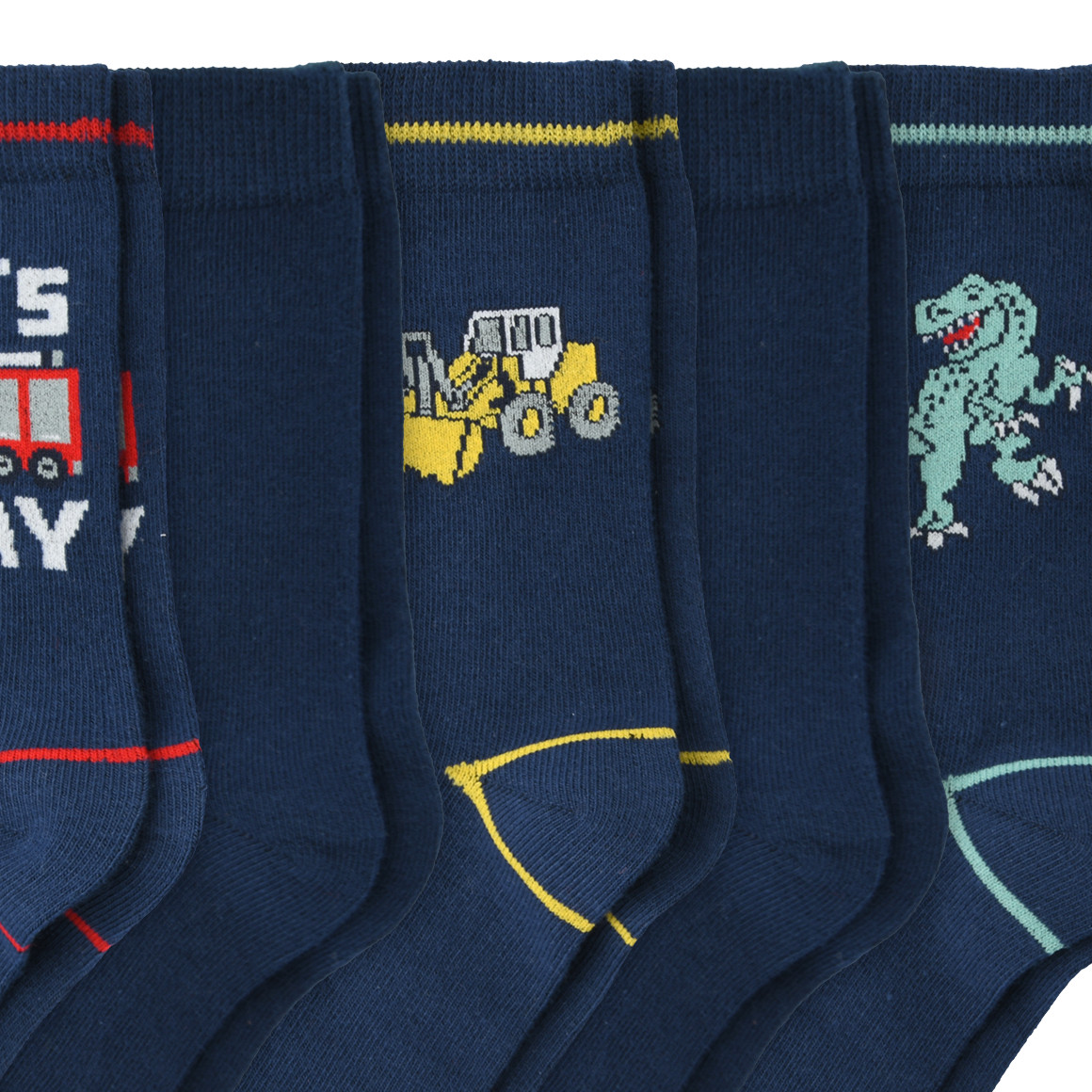 5 Paar Jungen Socken in verschiedenen Dessins