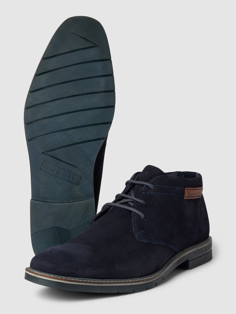 Derby-Schuhe mit Schnürverschluss Modell 'Merlo' in marineblau