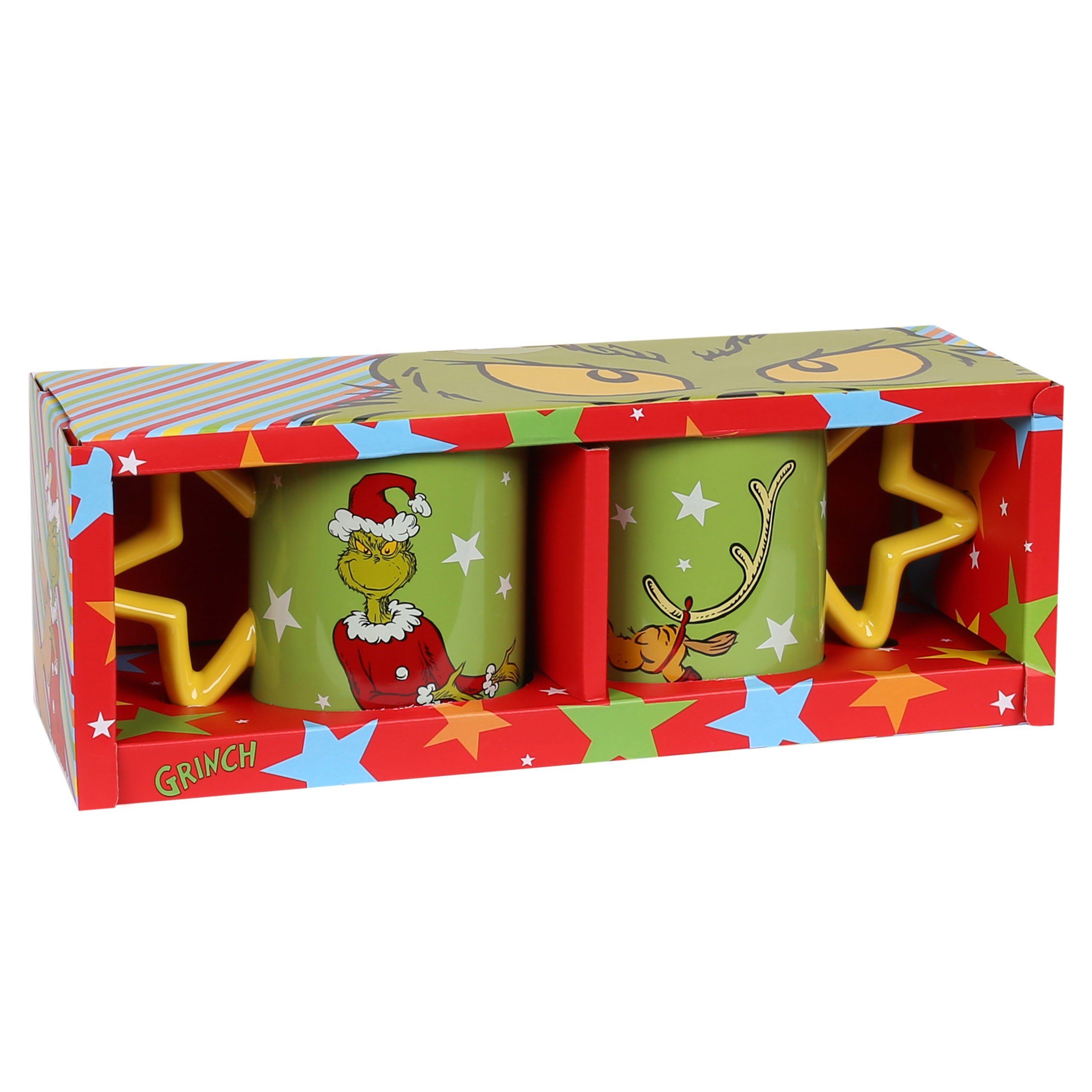 Sarcia.eu Becher Grinch 2x Weihnachtsbecher für Paare, Set, Geschenkbecher