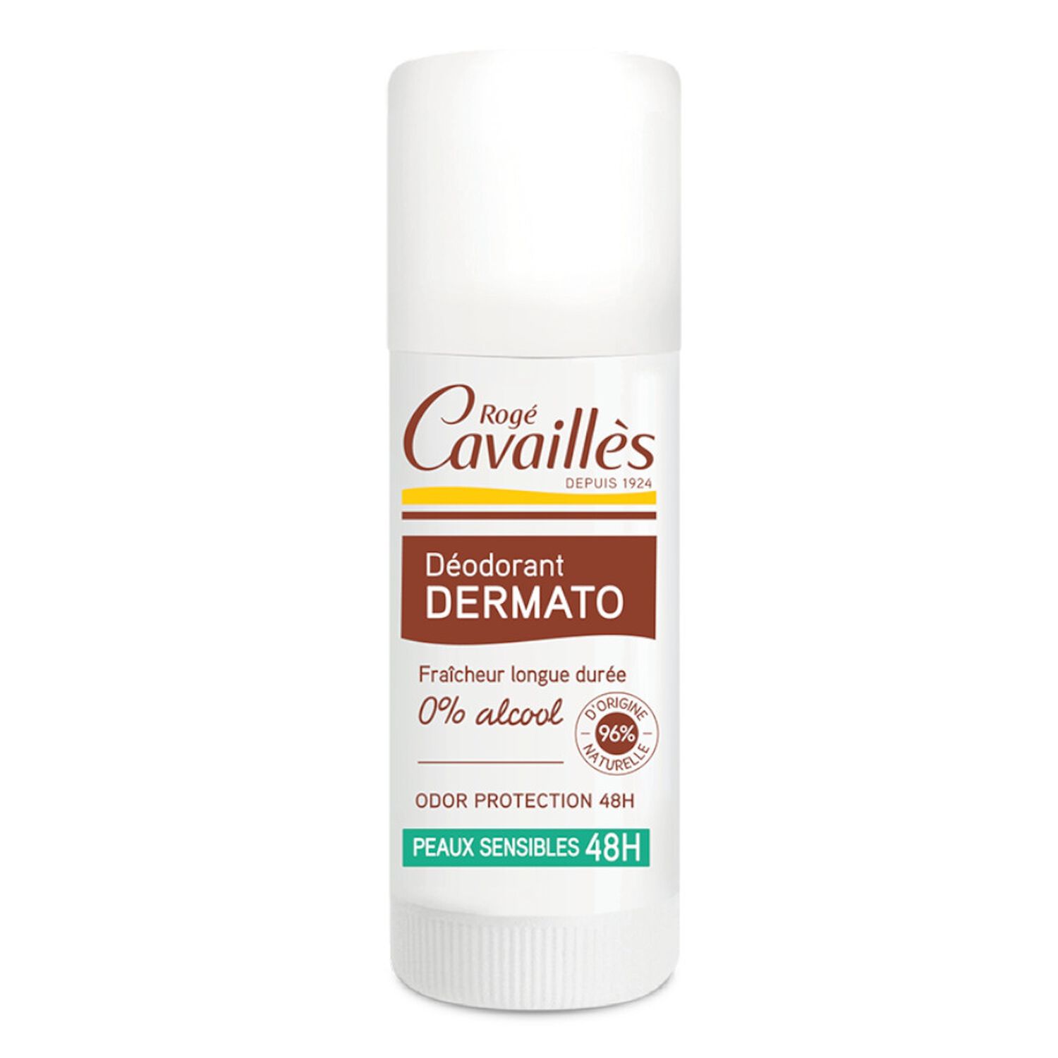 Cavaillès Dermato Déodorant Peaux Sensibles 48H Stick 40 ml
