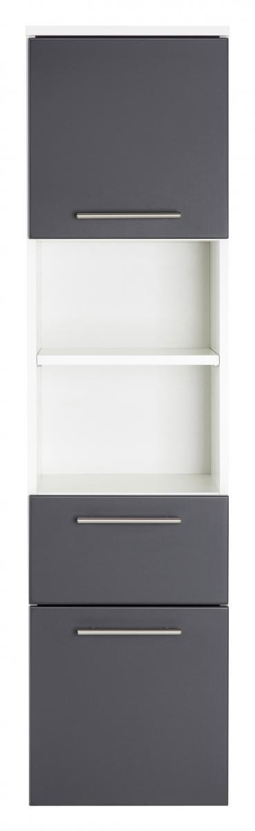 Posseik Hochschrank VIVA 135cm mit Tür anthrazit