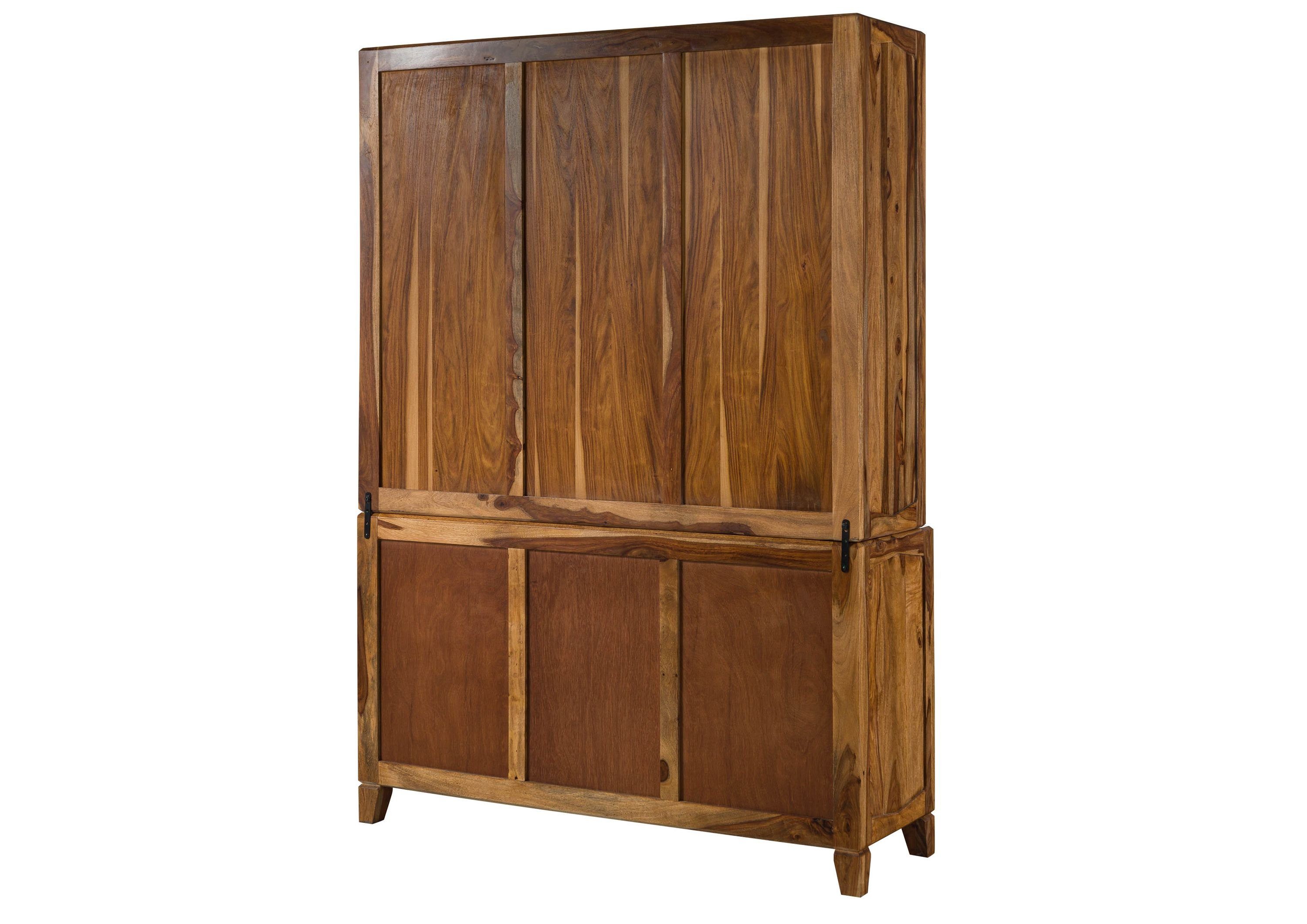 Massivmoebel24 Buffet ANCONA Buffet Sheesham - Verschiedene Farben