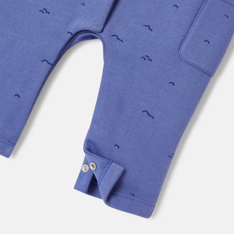 Salopette en molleton bleue mixte Absorba