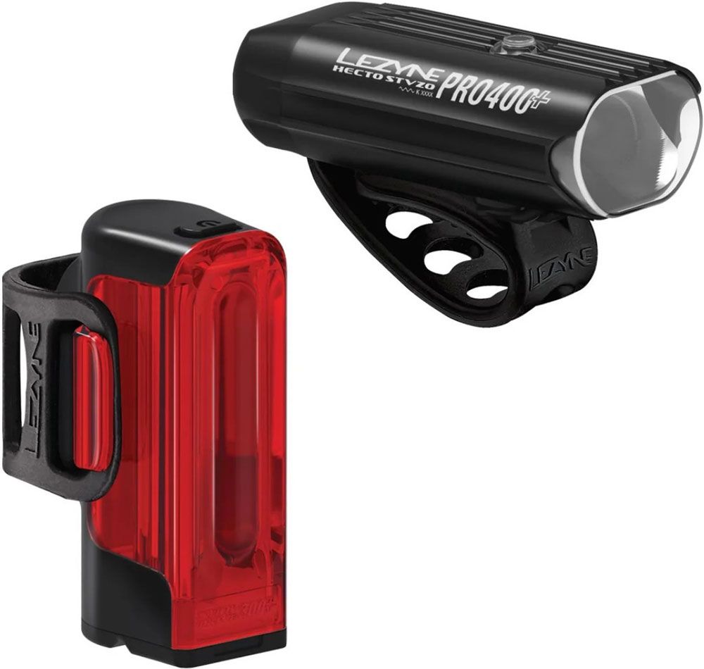 Lezyne Hecto Drive Pro 400+ / Strip Drive+ StVZO Beleuchtungsset kaufen | Bike-Discount