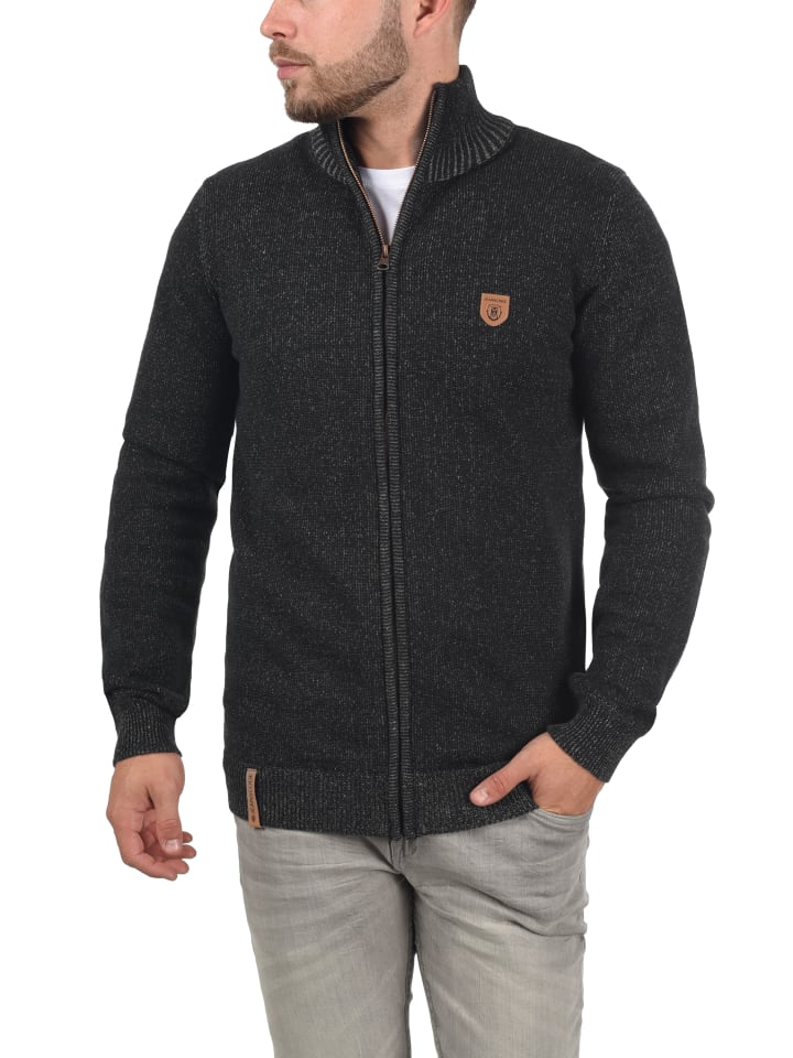 INDICODE Strickjacke IDAndy 35-099MM Cardigan mit Stehkragen in Schwarz günstig kaufen