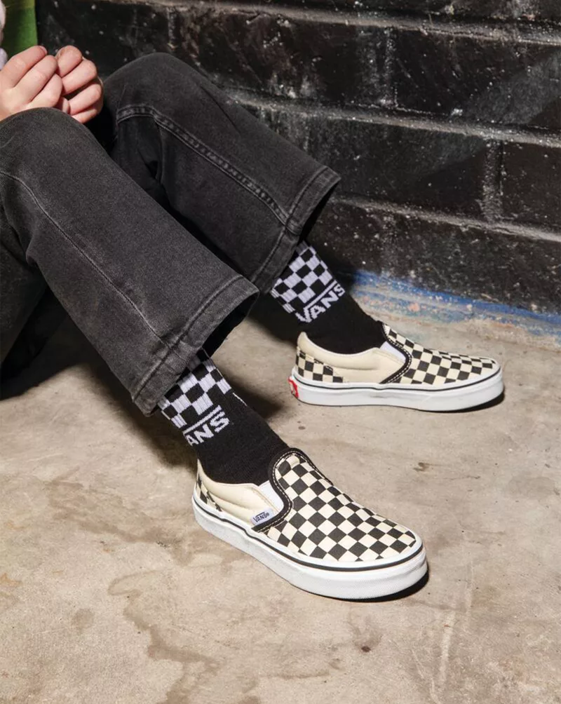 Kids Classic Slip-On Checkerboard Shoe