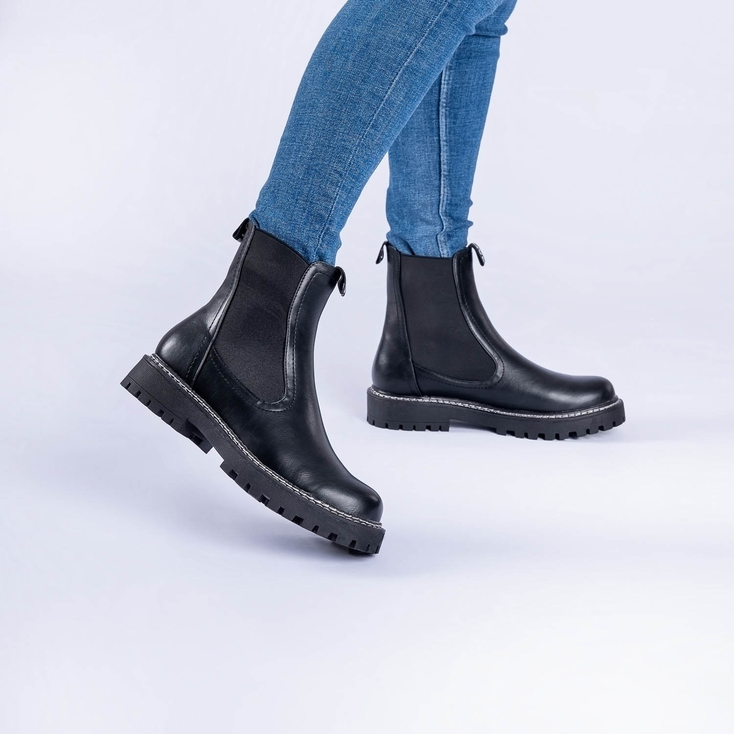 Palado Dedej, Chelsea Boots, Damen, Schwarz