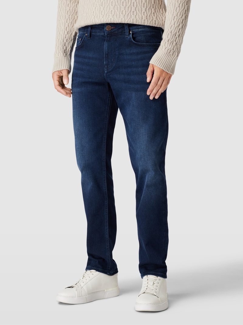 Modern Fit Jeans mit Label-Detail Modell 'MITCH' in jeans