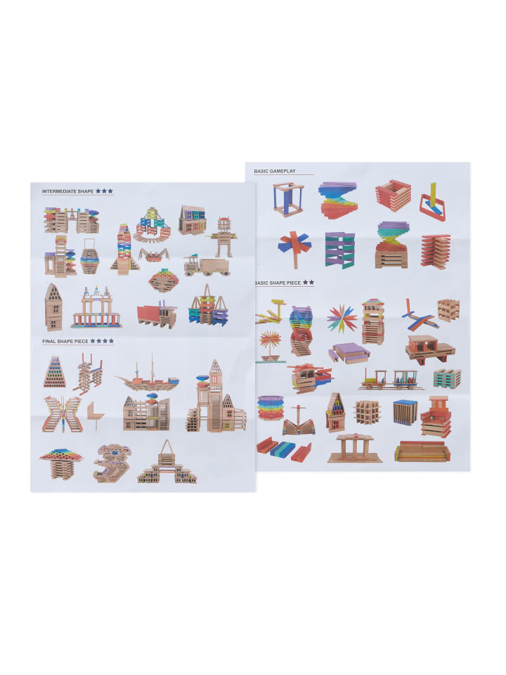 relaxdays 100 x Holzbausteine - (B)2,5 x (H)12 x (T)0,7 cm günstig kaufen onesize
