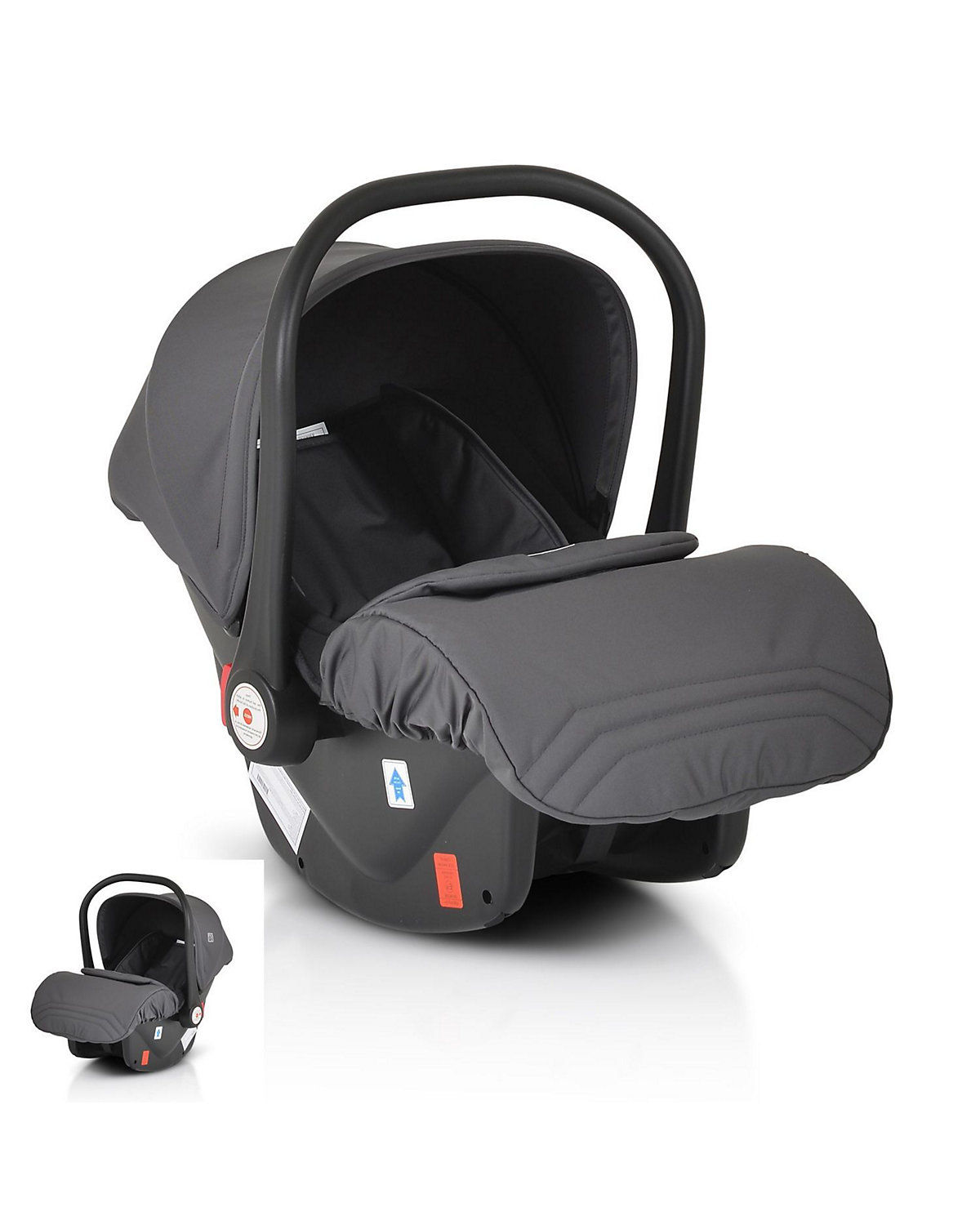 Babyschale Thira Gruppe 0+ (0 - 13 kg) Fußabdeckung 5-Punkt-Gurt Sonnendach Kindersitze