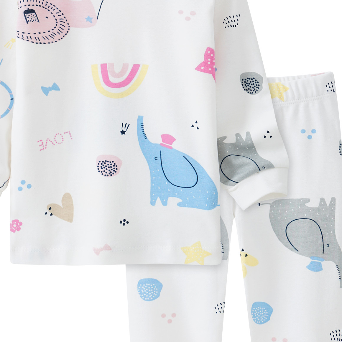Baby Schlafanzug mit Zirkus-Allover