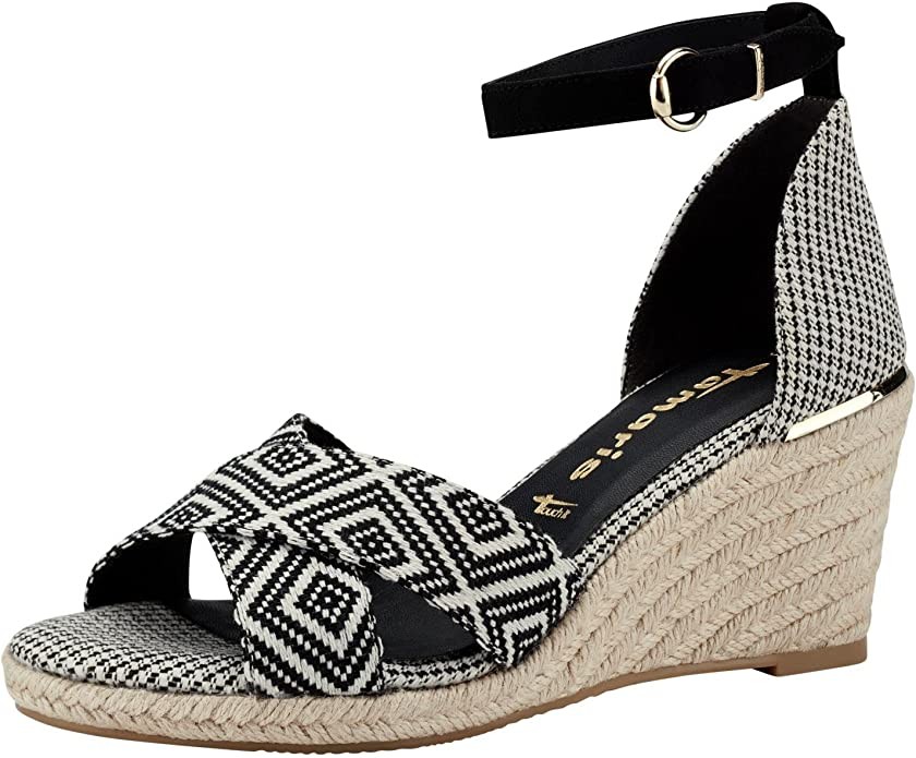 TAMARIS Komfort Sandalen schwarz