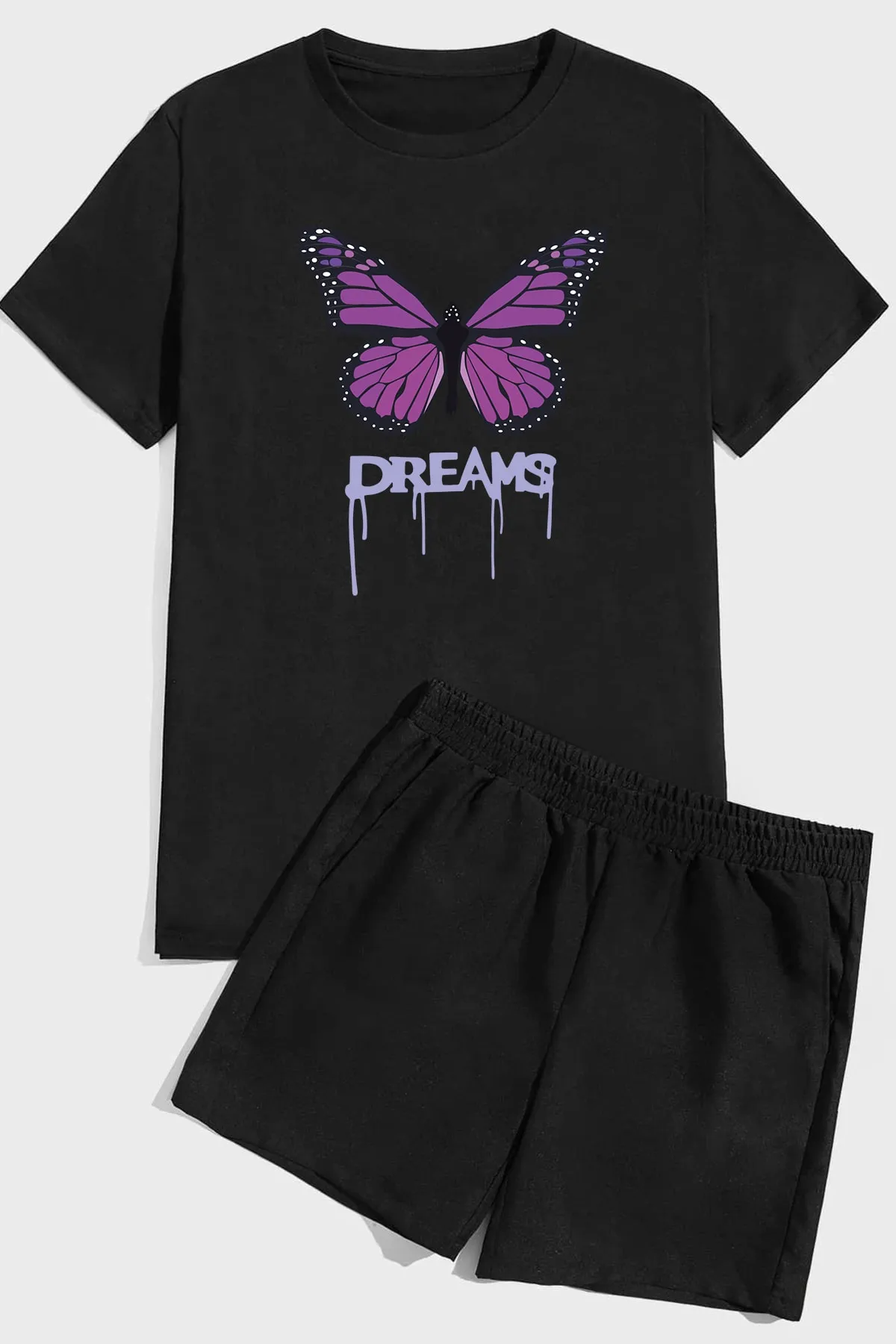 uyguntarz  Shorts-Set mit Dream-Schmetterlings-Print
