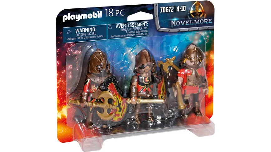 PLAYMOBIL 70672 - Novelmore - 3er Set Burnham Raiders