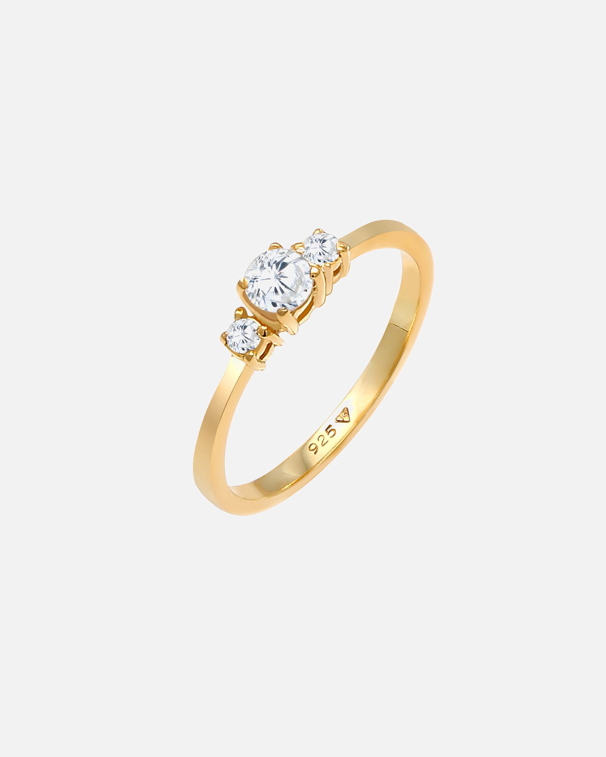 Inel de logodnă Elli cu cristale de zirconiu cubic, argint 925