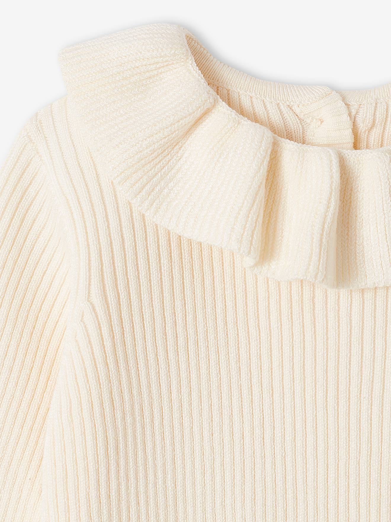 Pull à collerette bébé bronze