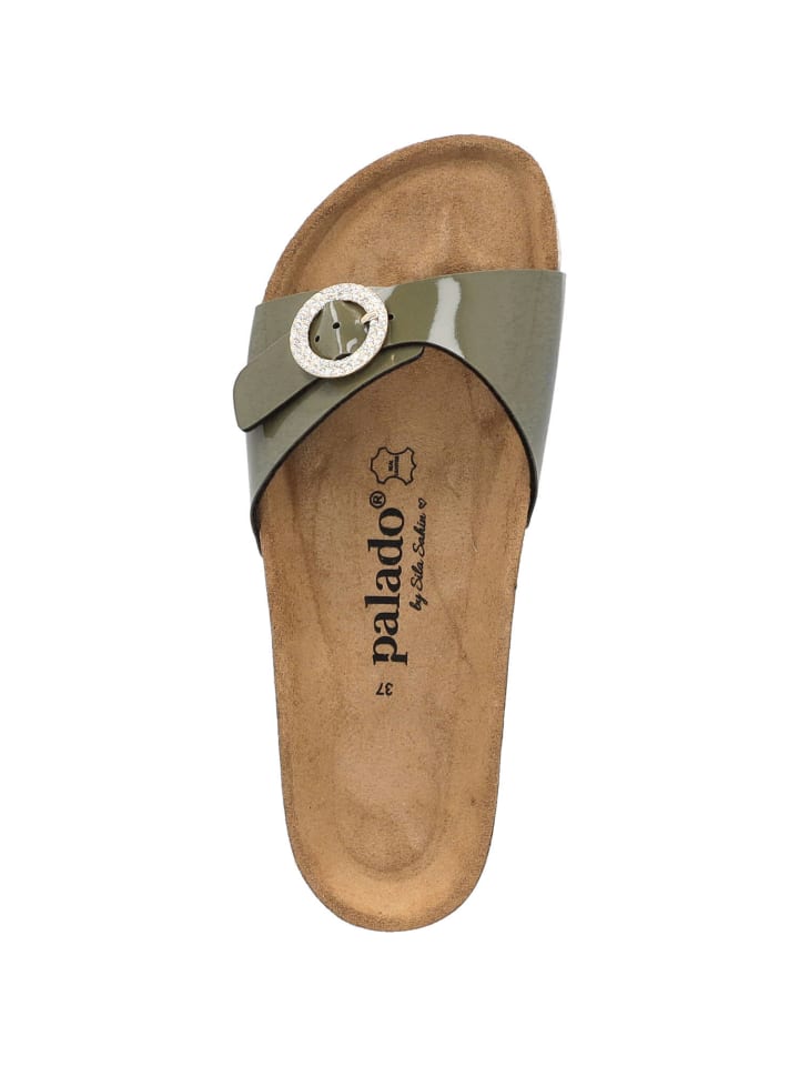 palado Pantoletten in khaki lack günstig kaufen
