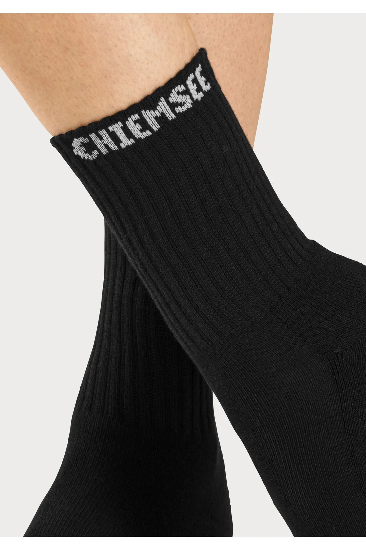 Chiemsee  Socken - Schwarz - Unifarben