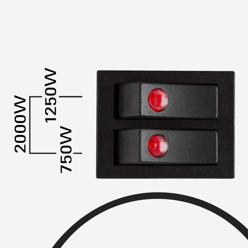 JUNG Konvektor HOTSE Heizung Elektro Mobil, Konvektor Konvektorheizung Elektroheizung, 2000 W, Energiesparend, Heizgerät, Elektrische Heizung Wohnzimmer Heizlüfter