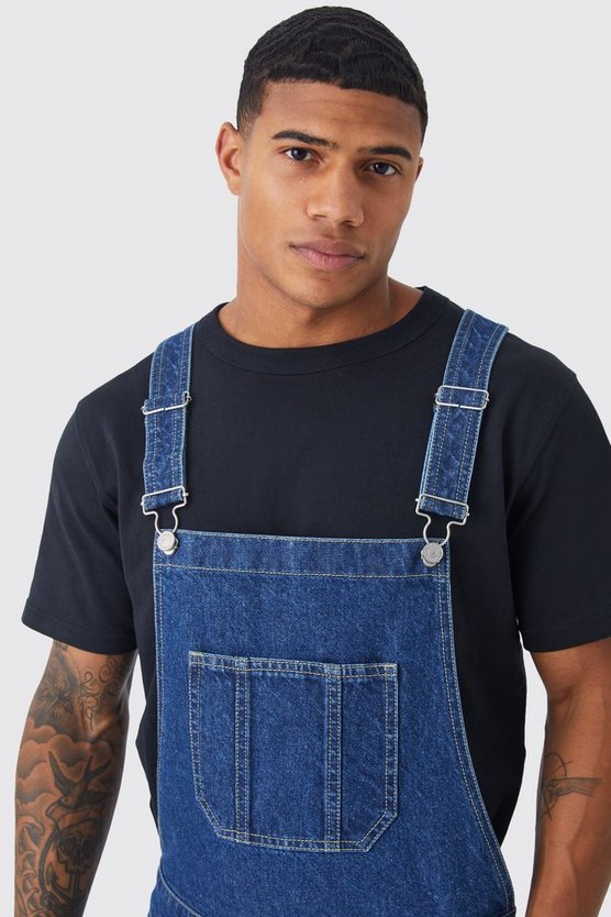 Lange Jeans-Latzhose