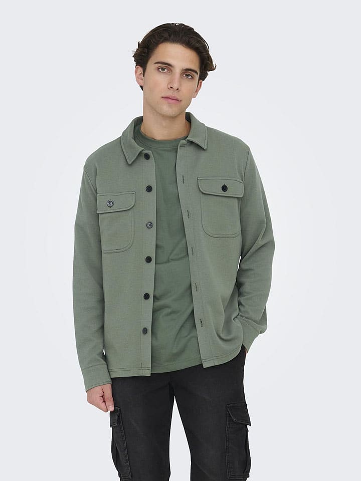 ONLY & SONS Hemd in Khaki günstig kaufen