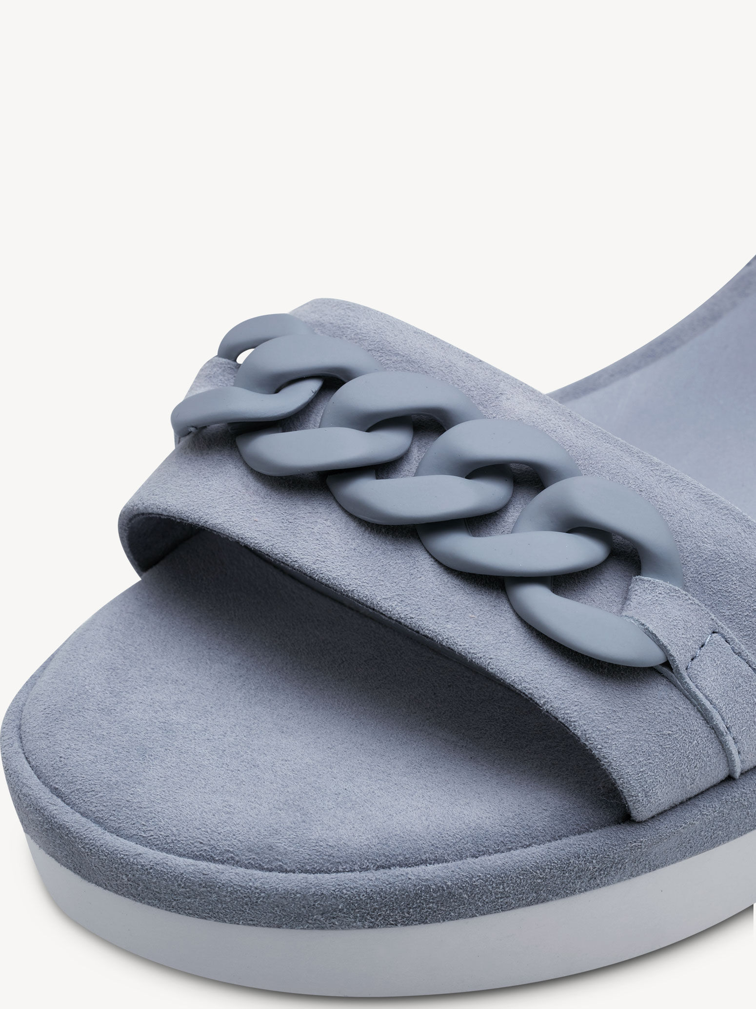 Sandale en cuir - bleu