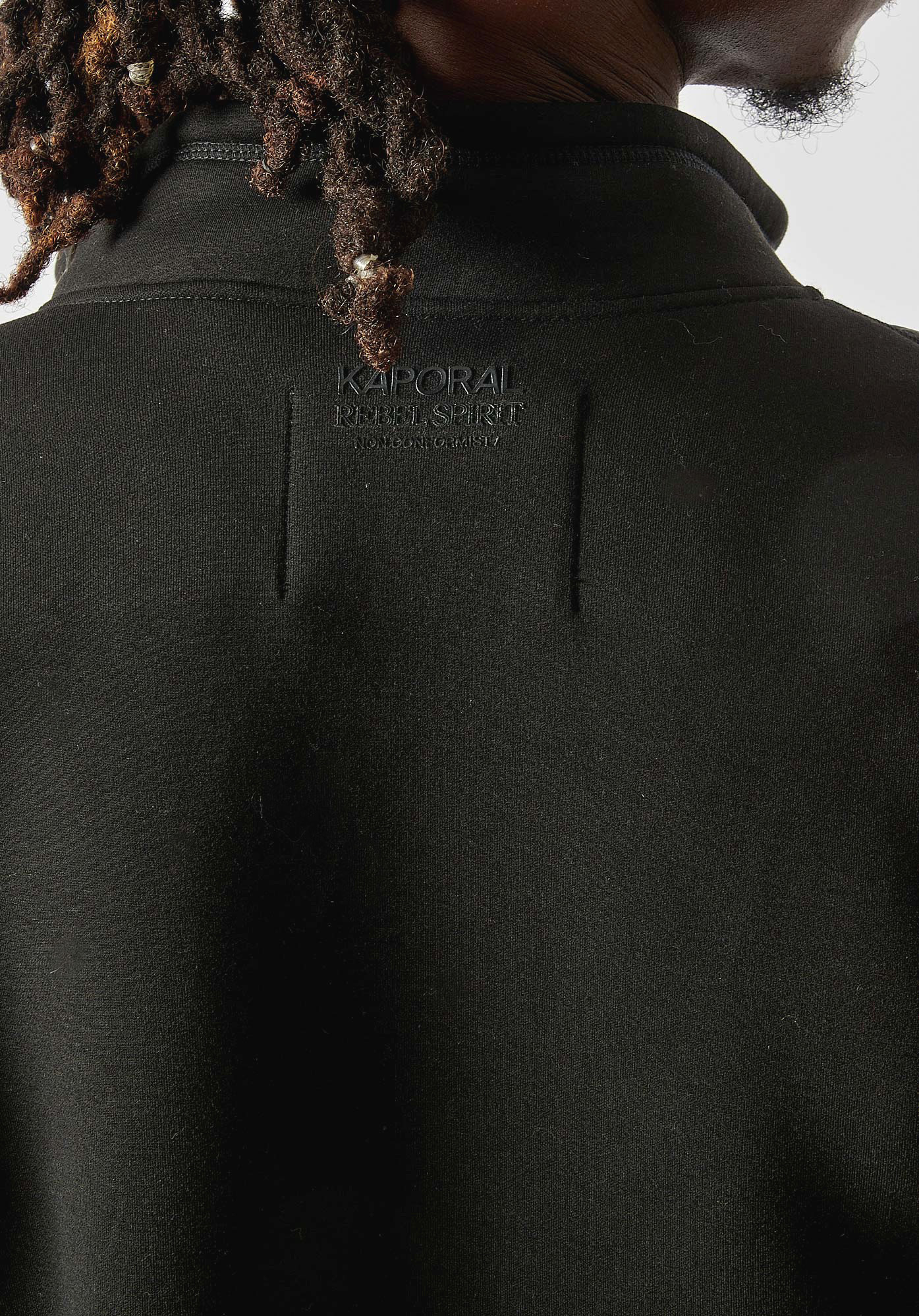 NEIL   Sweat bi-matière noir homme
