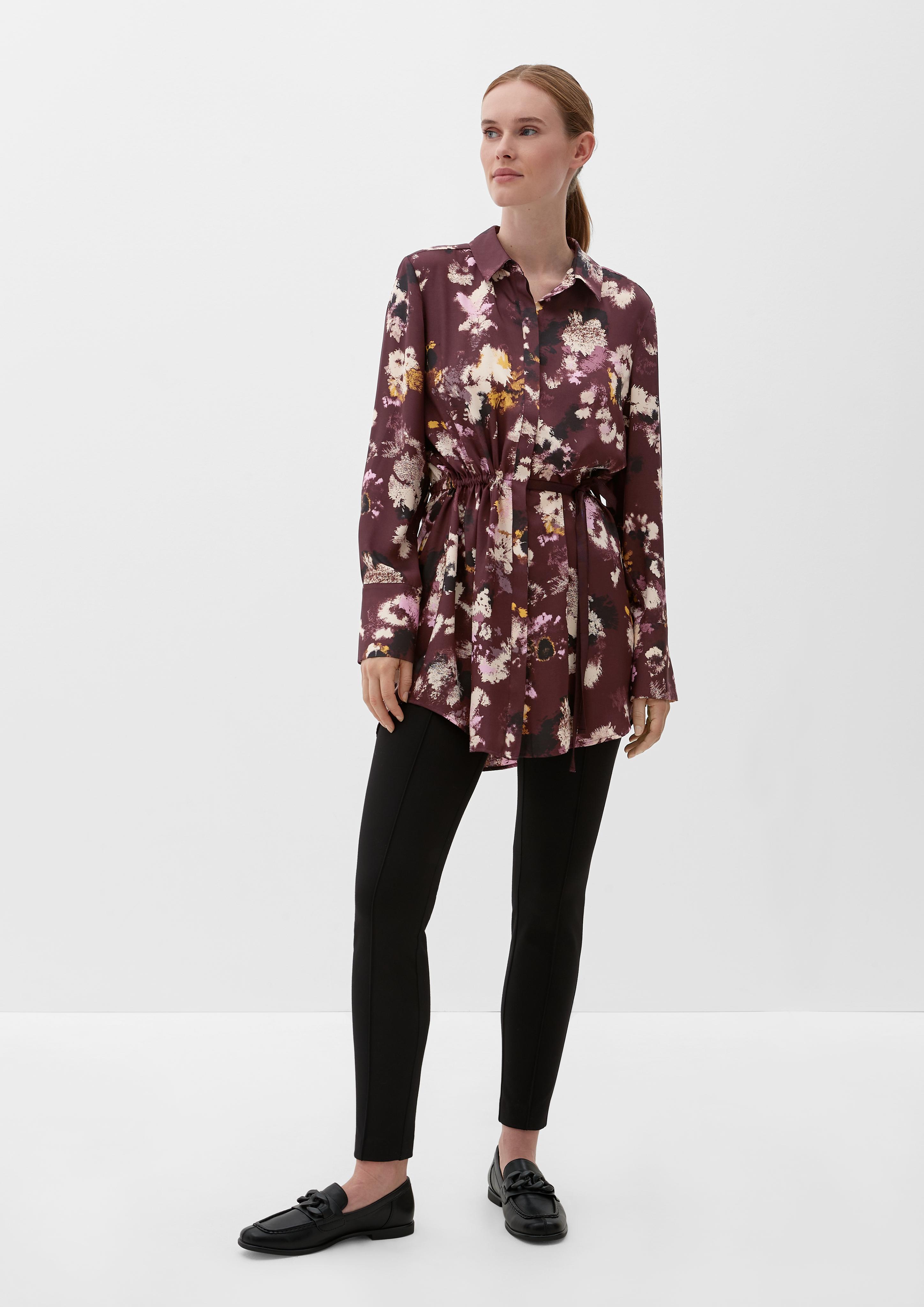 Lange Bluse im Alloverprint  2122156-49A0