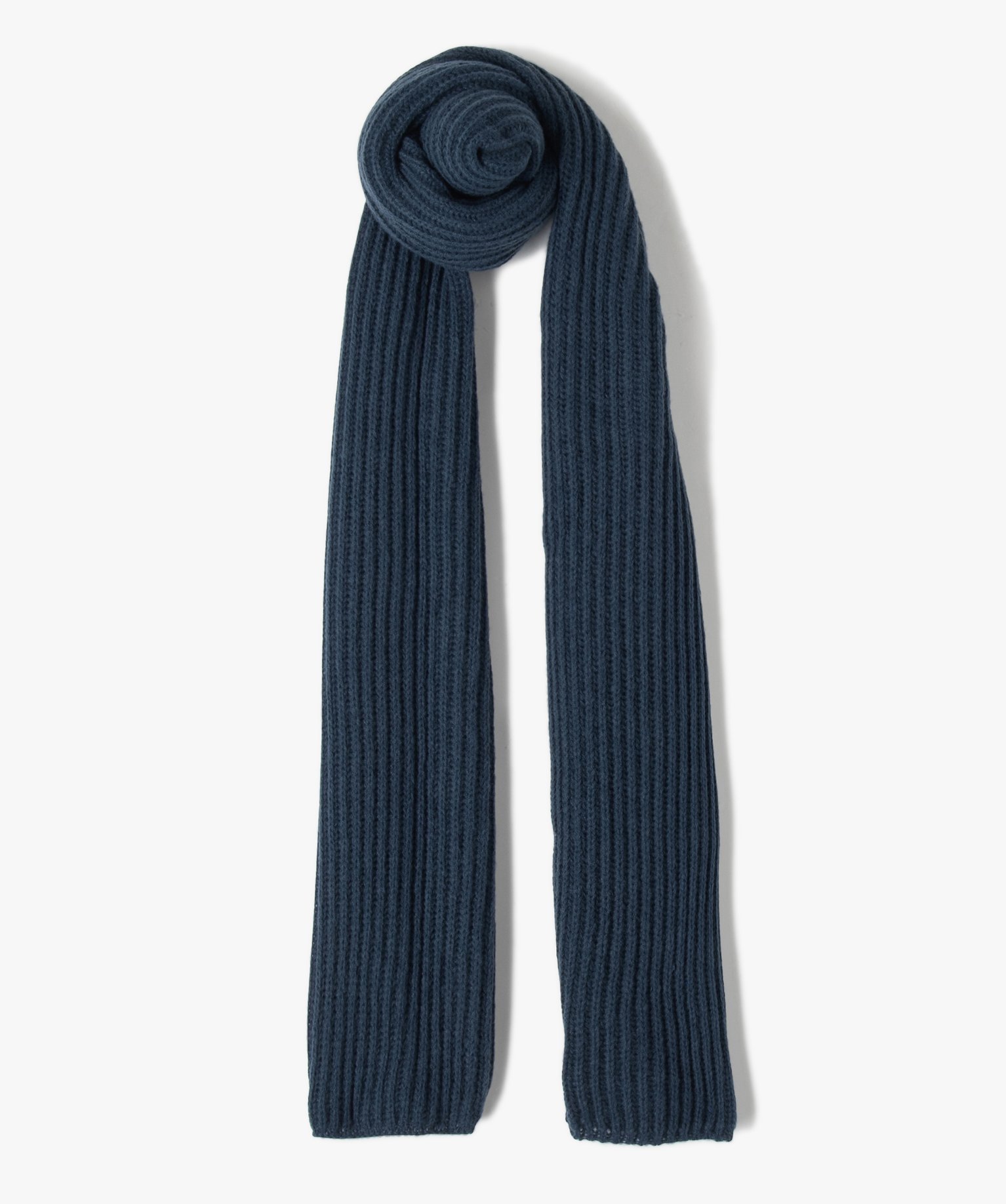 écharpe femme en polyester recyclé bleu | GEMO