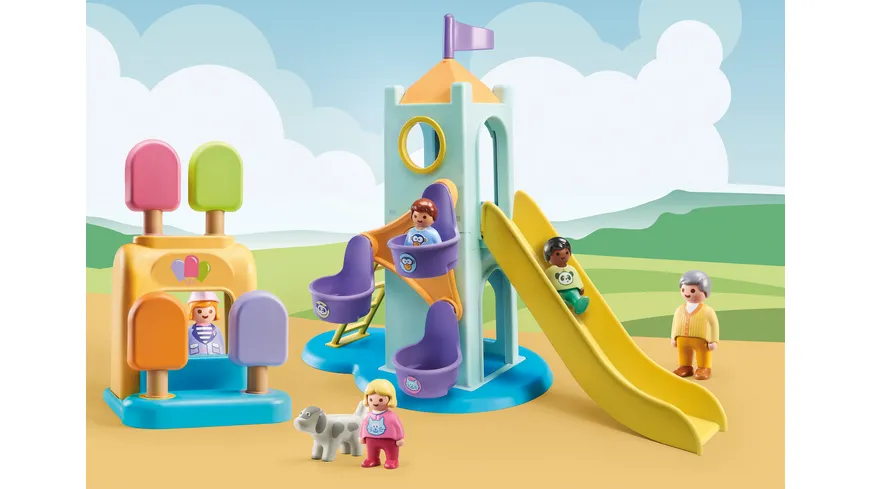 PLAYMOBIL 71326 1.2.3 Erlebnisturm mit Eisstand